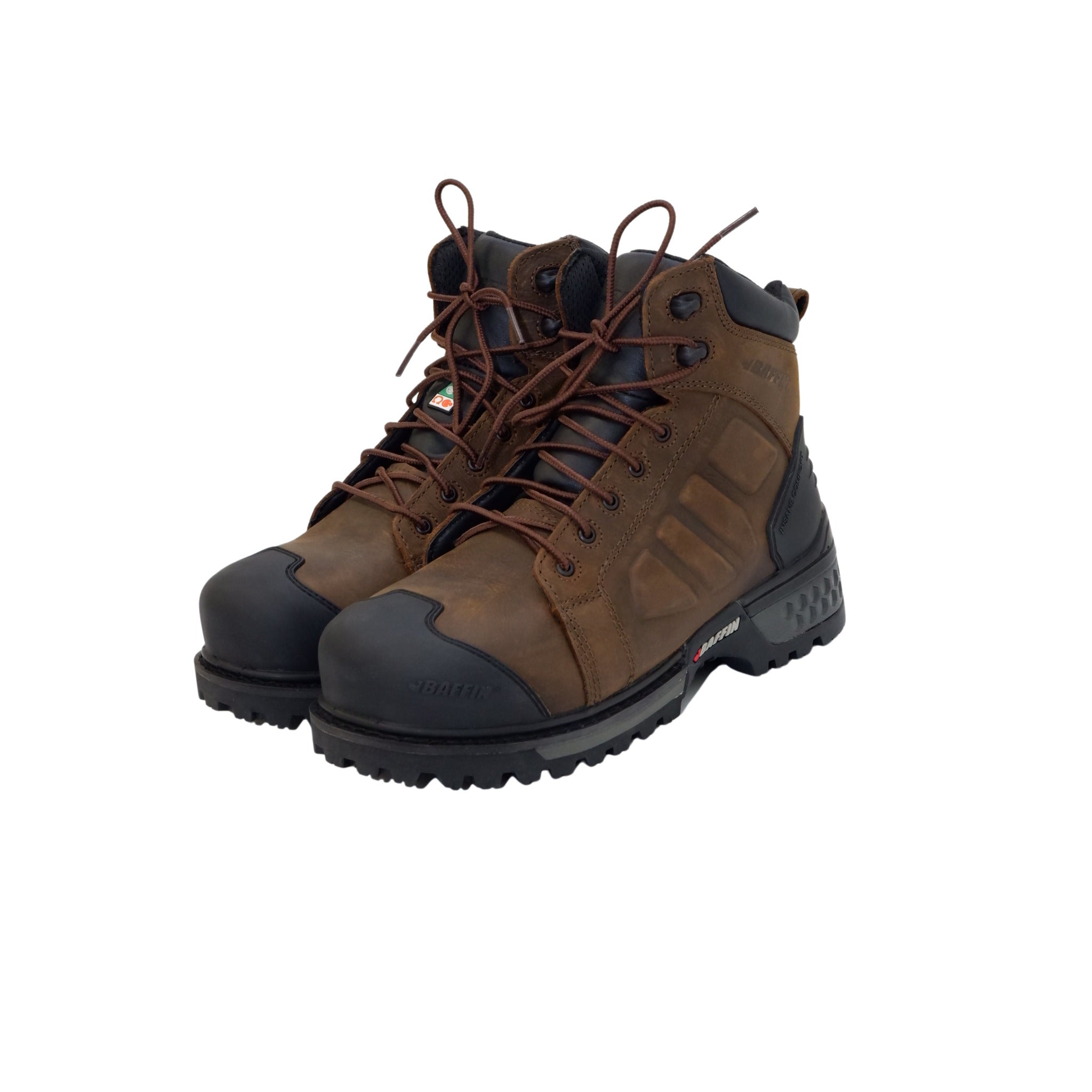 Pair of brown Baffin Monster 6 waterproof safety boots