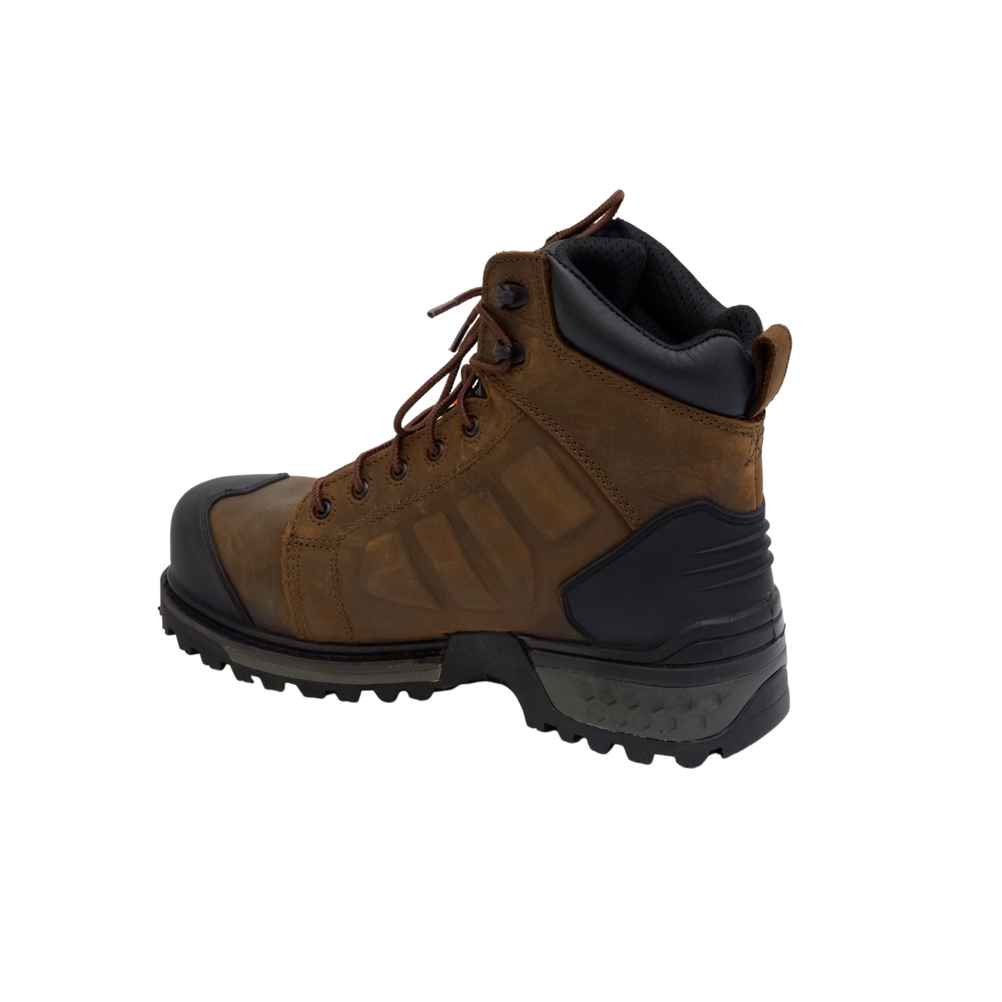 Brown Baffin Monster 6 composite toe side angle work boot