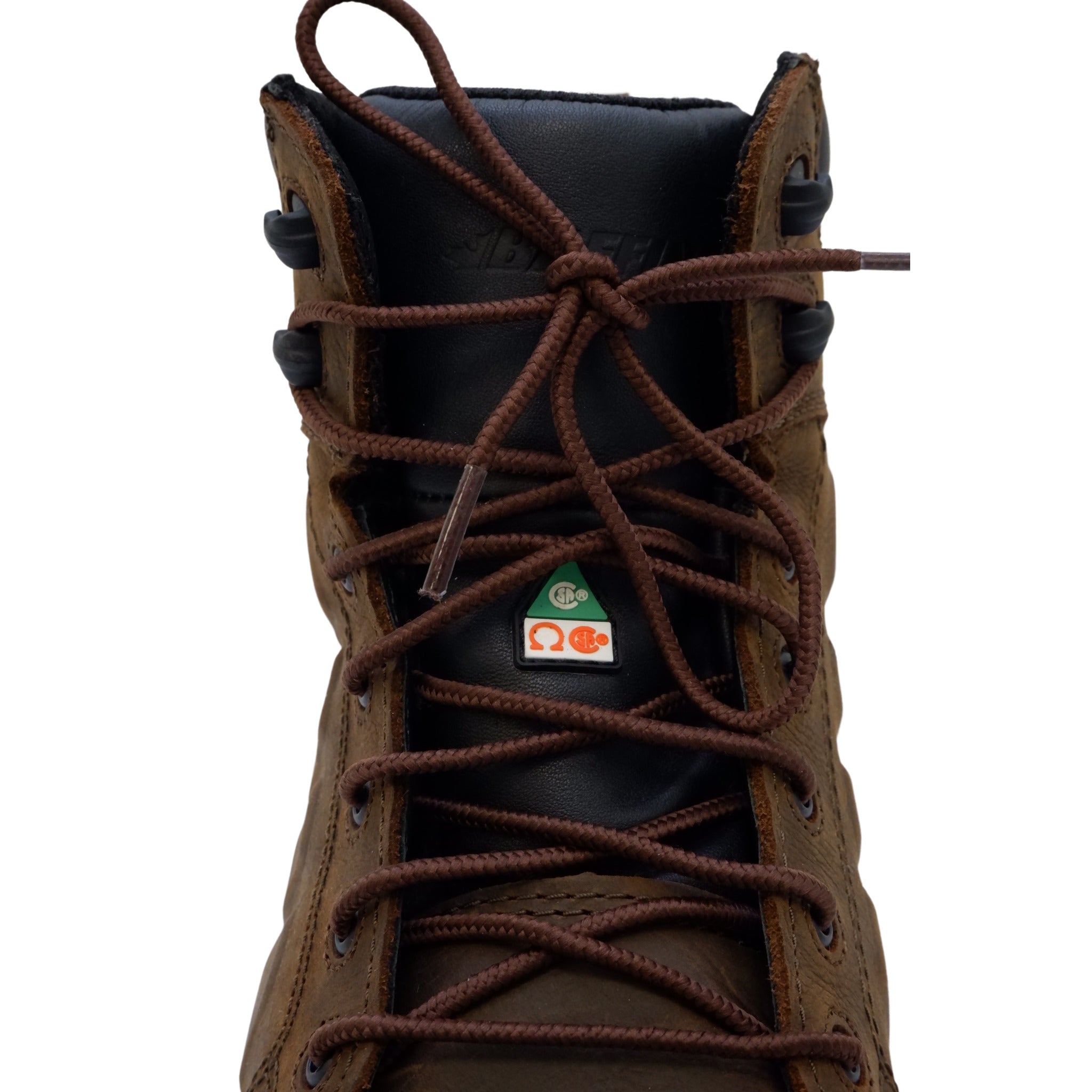 Brown Baffin Monster 6 speed lacing system waterproof work boot