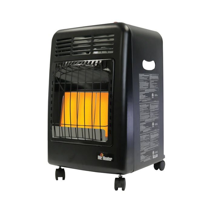 Mr. Heater MH18CH Cabinet Heater, 18,000 BTU, Portable, Heats 450 sq. ft., Propane Powered, 3 Heat Settings, Safety Features, Quiet Operation