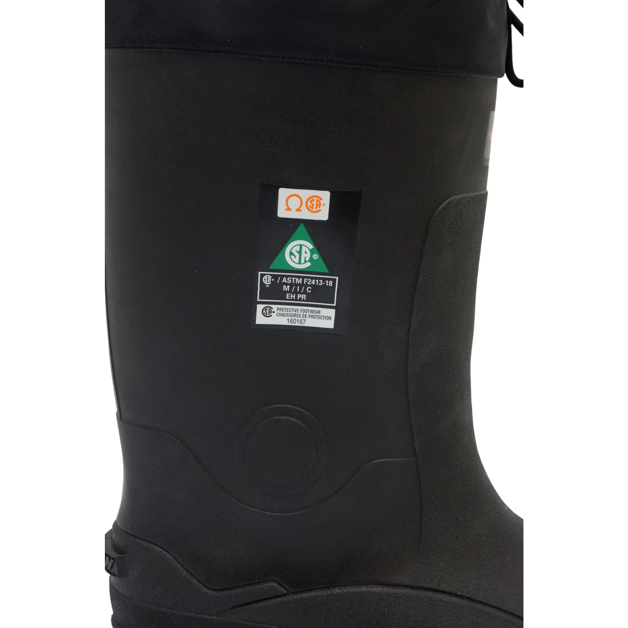 Closeup Baffin Titan STP waterproof insulated winter safety work boots exterior