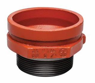 Victaulic Style 52 MPT Threaded Small End Reducer - Grooved End, Ductile Iron, Epoxy Coated, ANSI/NSF 61/372, LPCB & FM Approved, Durable and Reliable