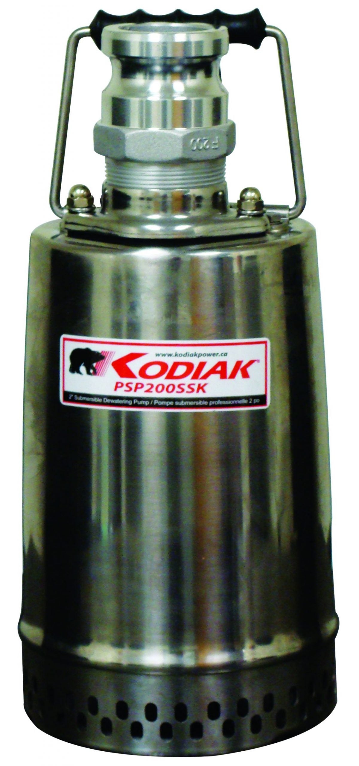 Kodiak PSP200SSK Submersible Pump - 2" Discharge, 1/2 HP, 304 Stainless Steel, 33 ft Power Cable, Thermal Overload Protection, CSA Certified