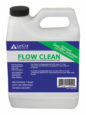 Flow Clean Biodegradable Descaler Solution – NSF Certified, Eco-Friendly, Zero VOC for Safe, Effective Cleaning