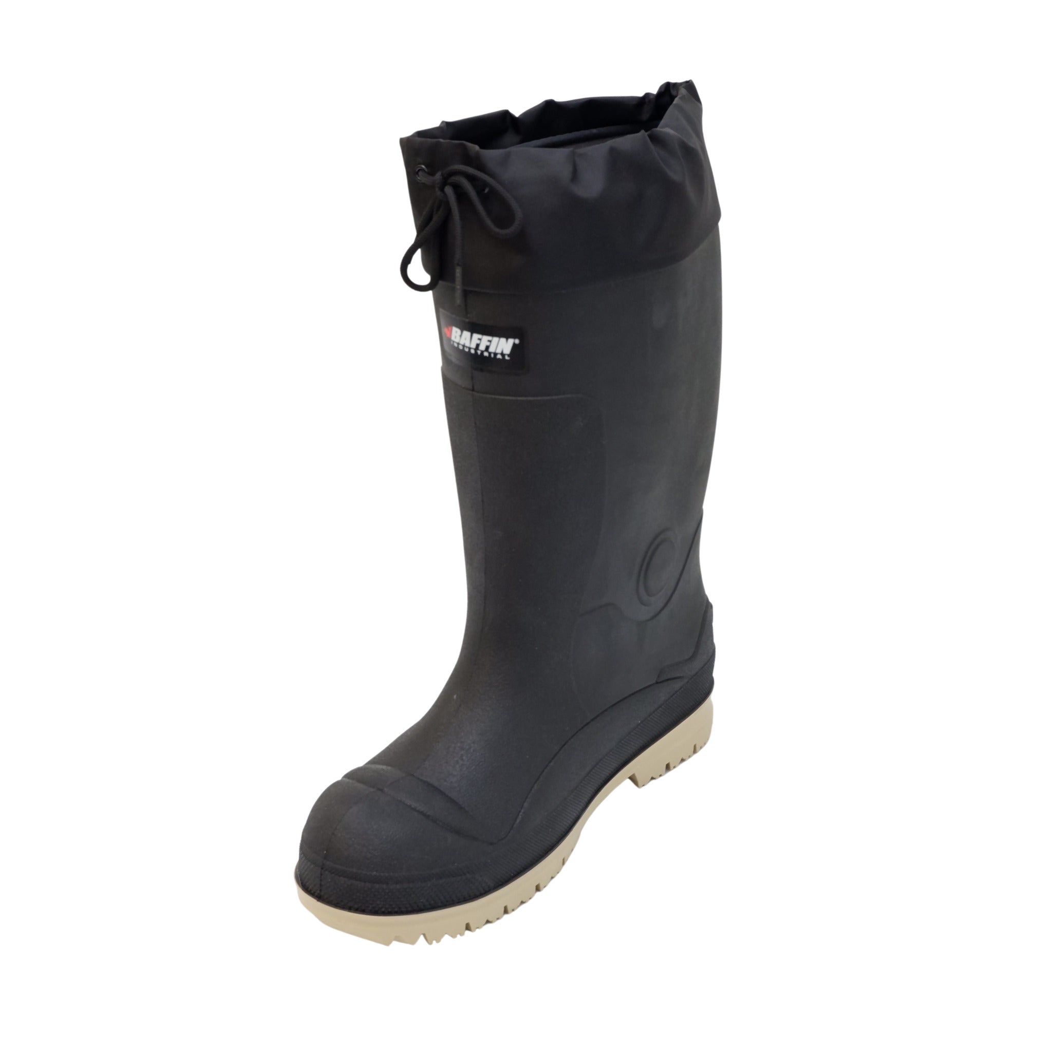 Front view Baffin Titan STP winter safety boots with rugged traction outsole