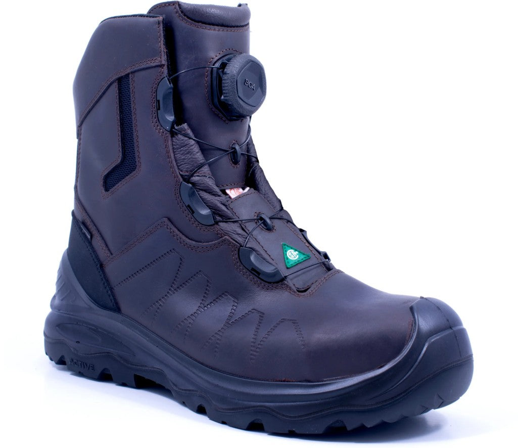 Front angled view showing composite toe protection