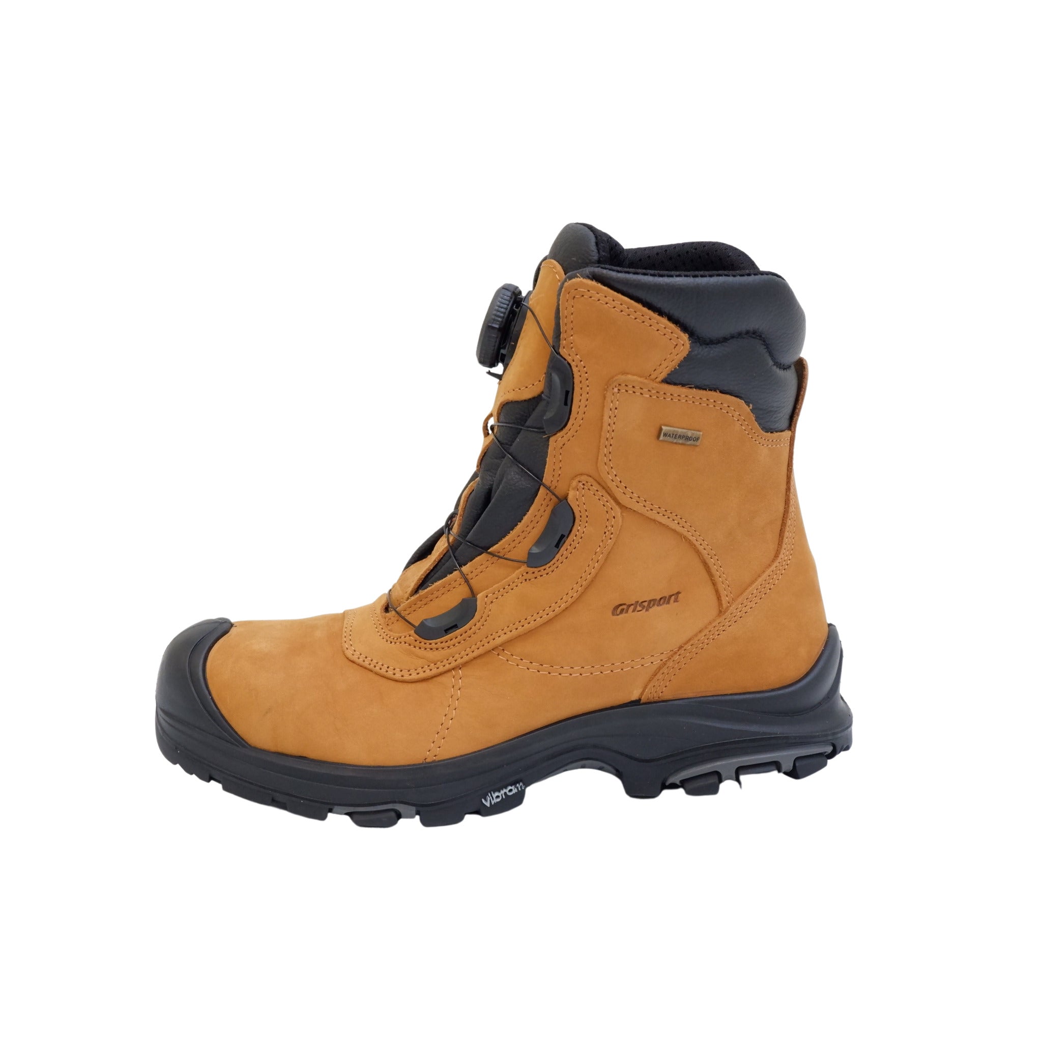 Front view showing BOA closure system on Desert 8 boot