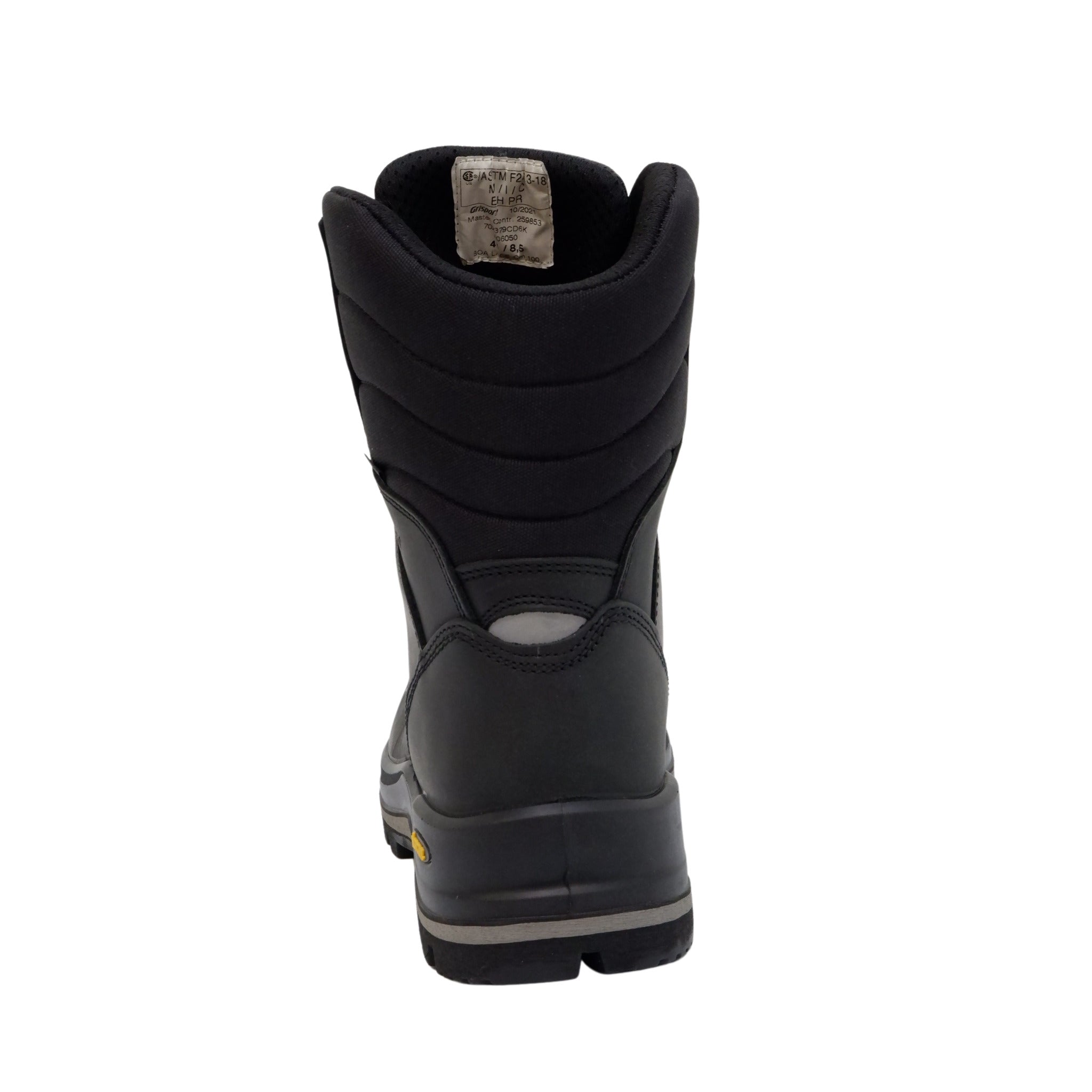 Back view of boot with padded collar and support