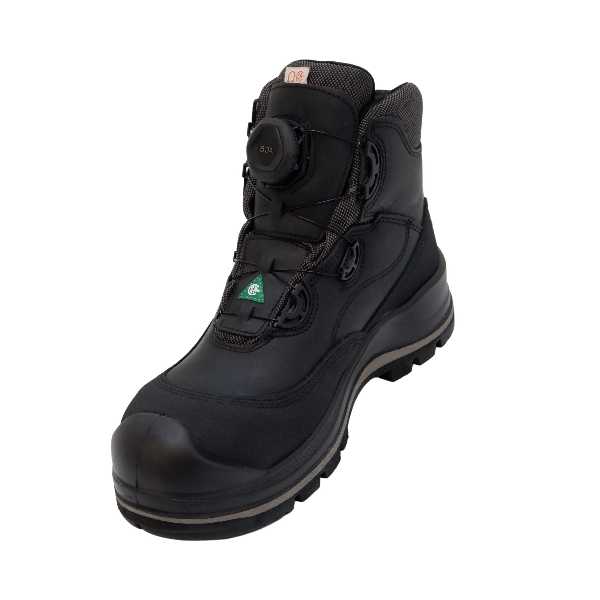 Grisport BOA Wolf 6 work boot angled view with BOA dial