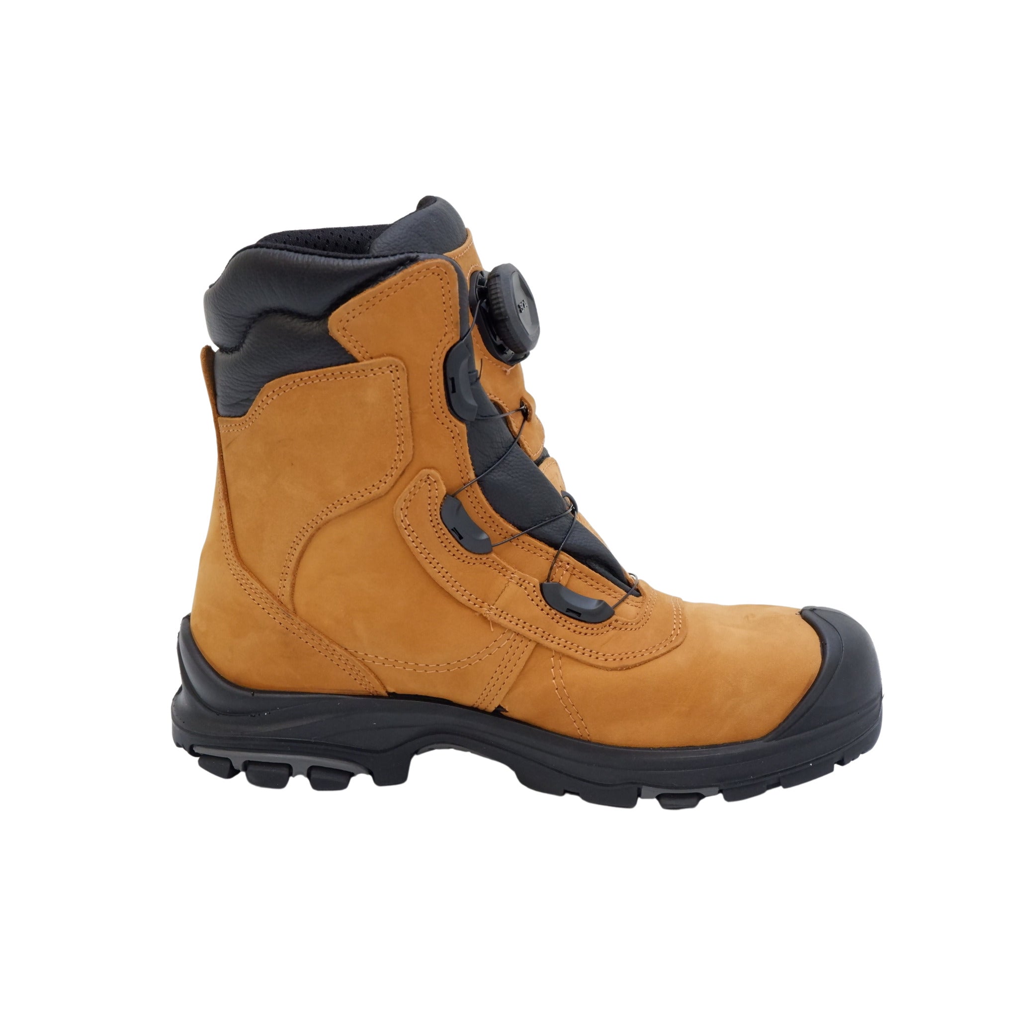 Rear angled view showing heel and ankle support