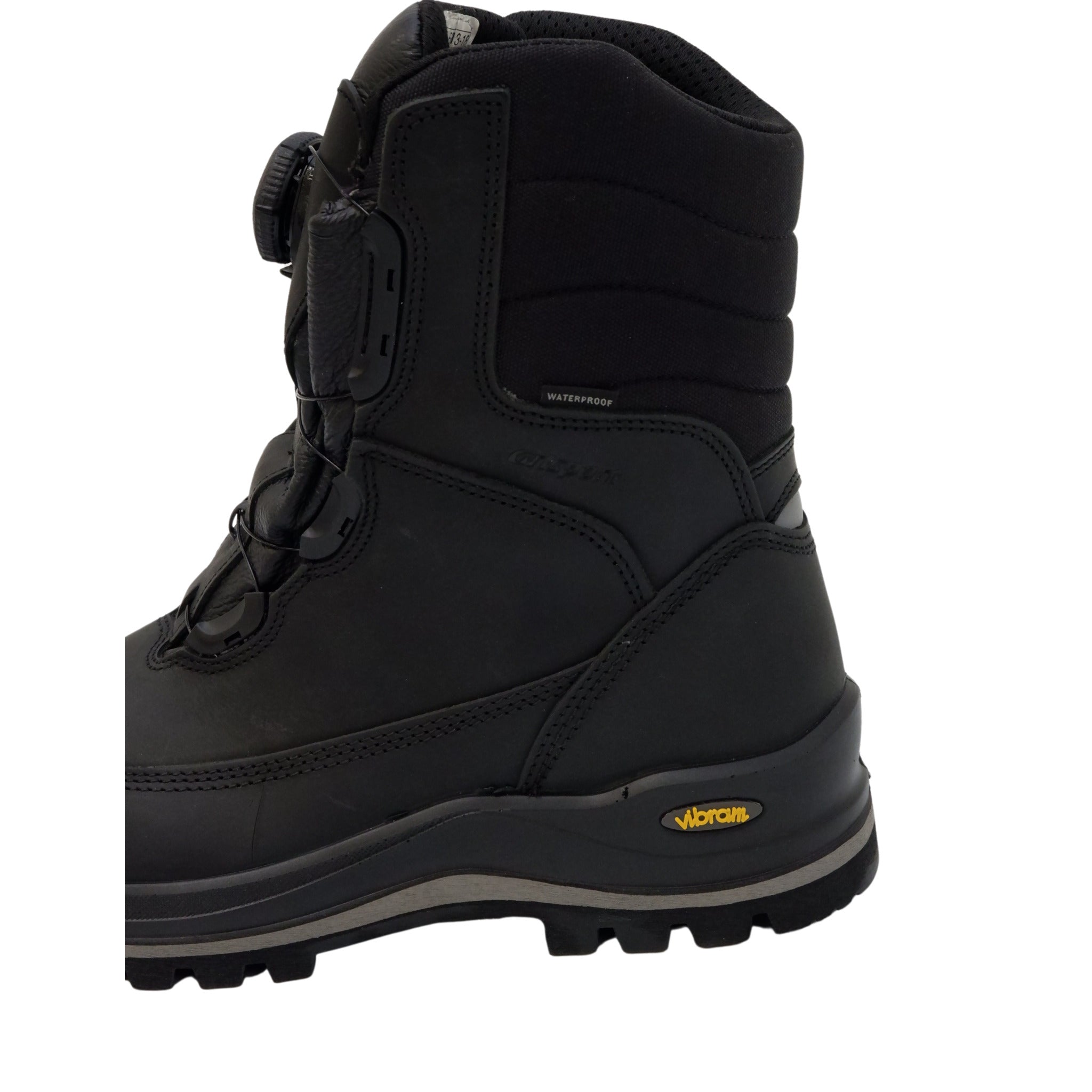 Lower heel section showing outsole and stability design