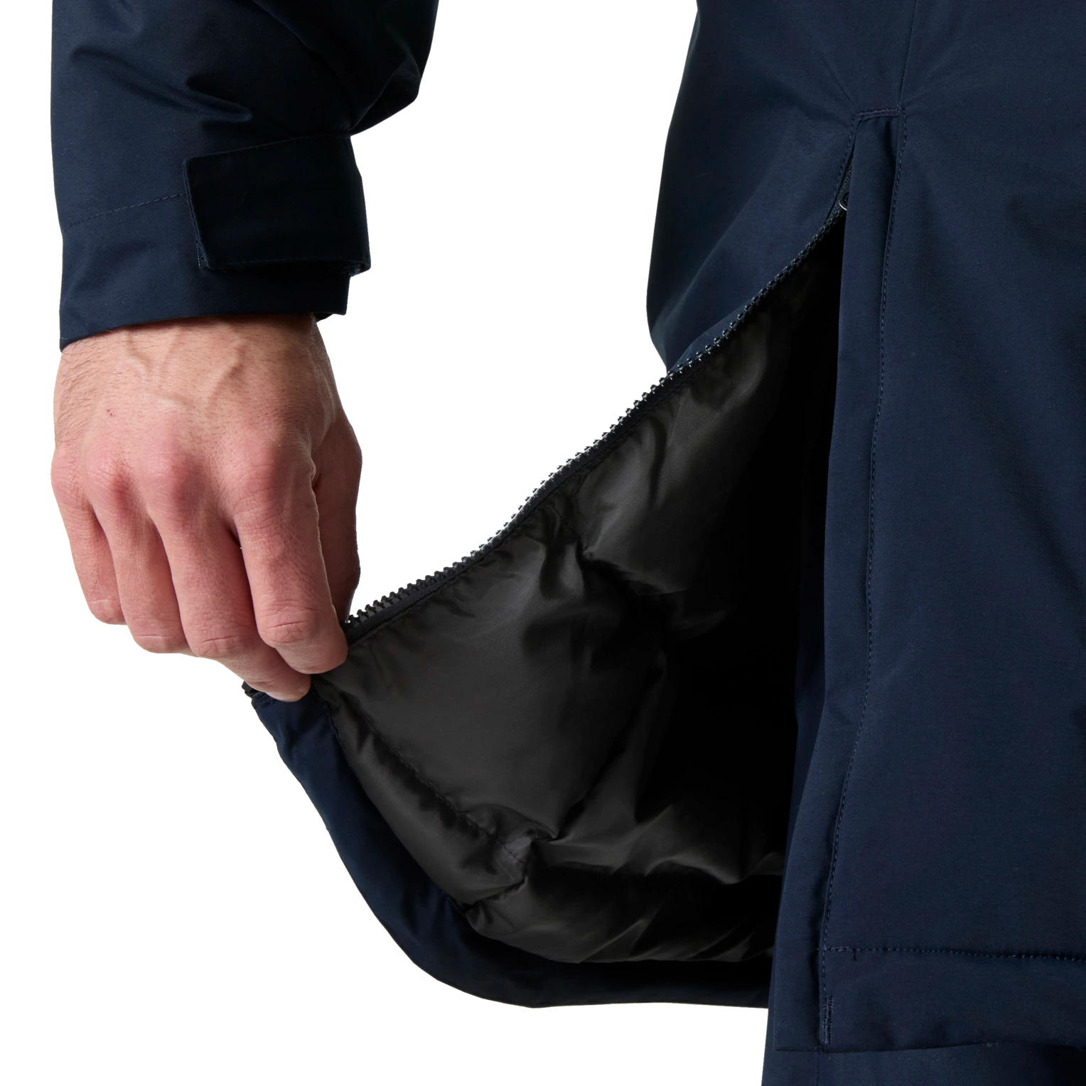 Waterfold pocket detail on Helly Hansen Alna Tundra parka