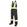 Men’s black hi vis insulated work overalls with reflective safety stripes