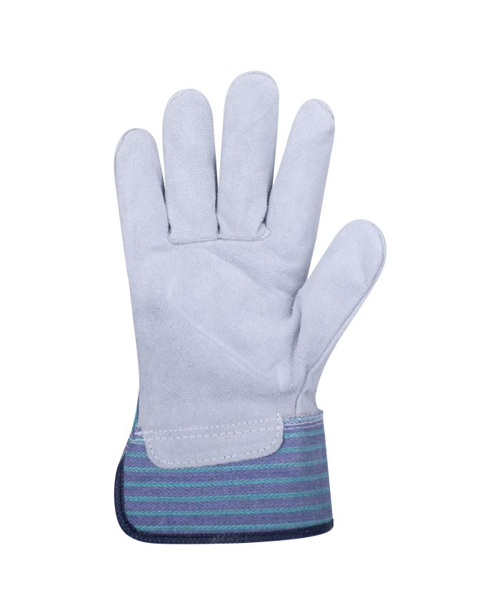 Horizon Deluxe Cowsplit Palm Lined Work Gloves – Durable, Comfortable Lining, Elastic, Rubberized Cuff, Puncture Resistant, Ideal for Construction