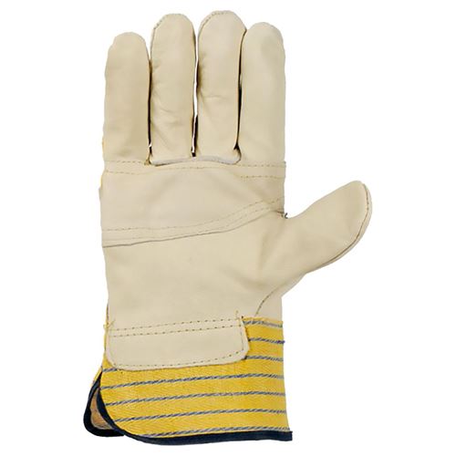 Horizon Cowhide Patch Palm Work Gloves with Rubberized Safety Cuff