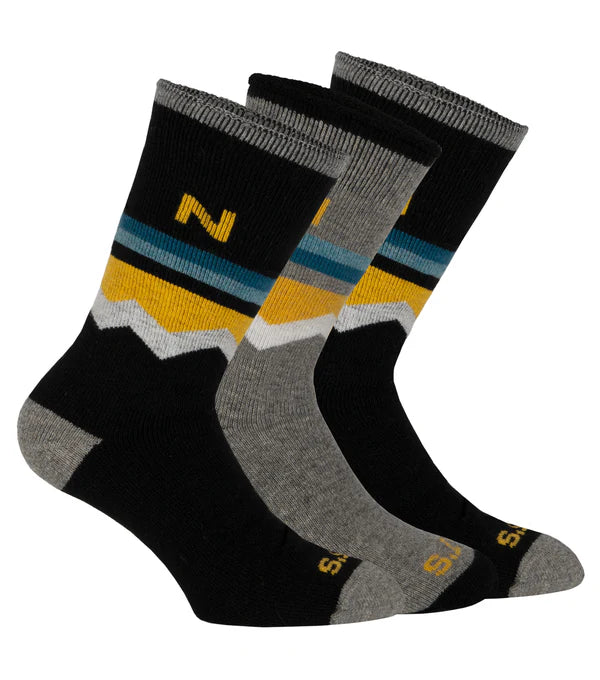 Nats NT0005 Merino Wool Winter Work Socks (3 Pairs) – Soft, Breathable, Thermal Socks Offering Warmth, Comfort & Moisture Control | One Size