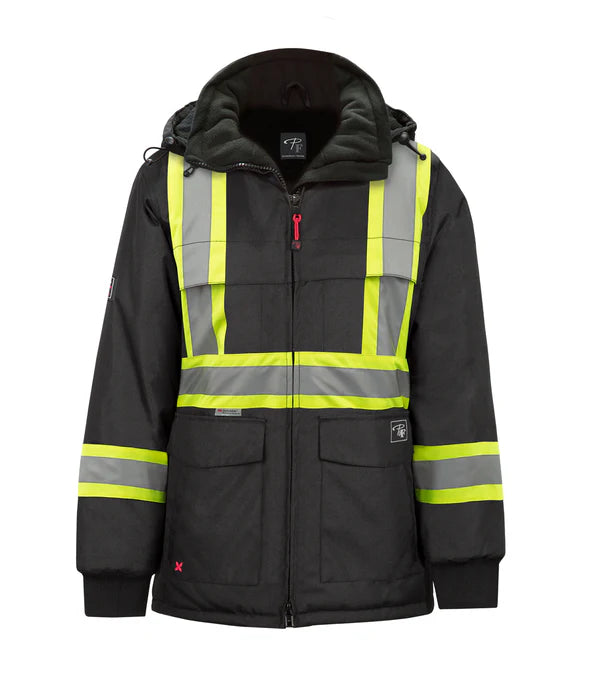 P&F PF400 Women’s Waterproof Winter Coat – Insulated 600D Oxford Fabric with 3M Reflective Stripes, Sealed Seams & Polar Lined Warmth | Sizes XS-XL