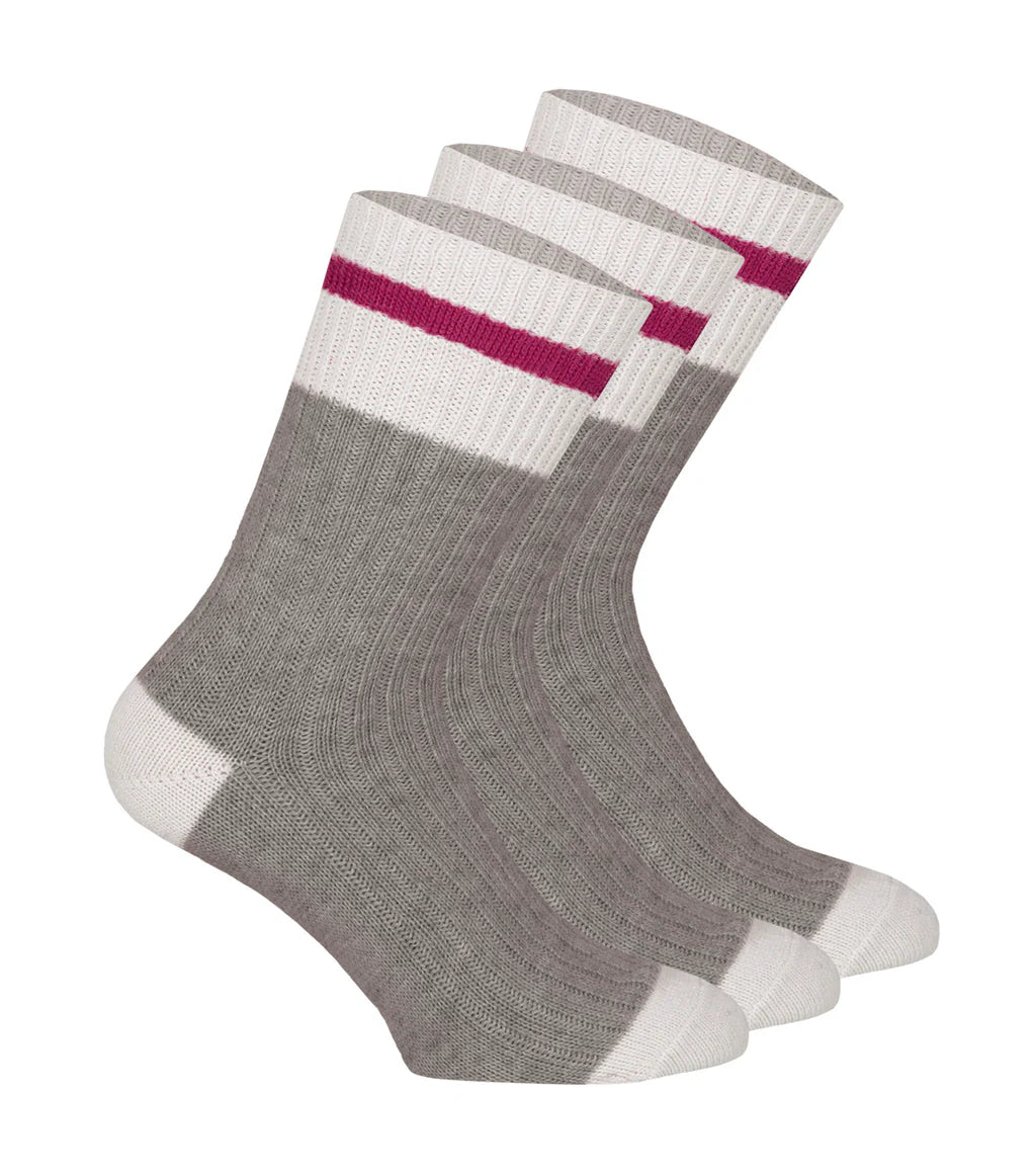 P&F PF520 Work Socks (3 Pairs) – Warm, Breathable Polyester/Wool Blend with Stretch Comfort and Long-Lasting Durability for Daily Use | One Size