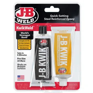 JB Weld KwikWeld PRO Size - 10 oz: Fast-Setting, High-Strength Epoxy, 3127 PSI, Heat Resistant to 300ºF - For Metal, Concrete, Automotive, Plumbing