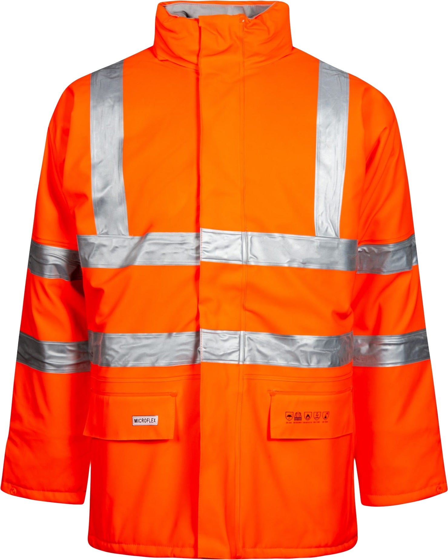 Lyngsoe Hi-Vis CSA Winter Rainwear Jacket - Fire Retardant, Waterproof 20,000MM, Quilted Lining, Adjustable Fit, Multiple Pockets | Sizes: S-5XL