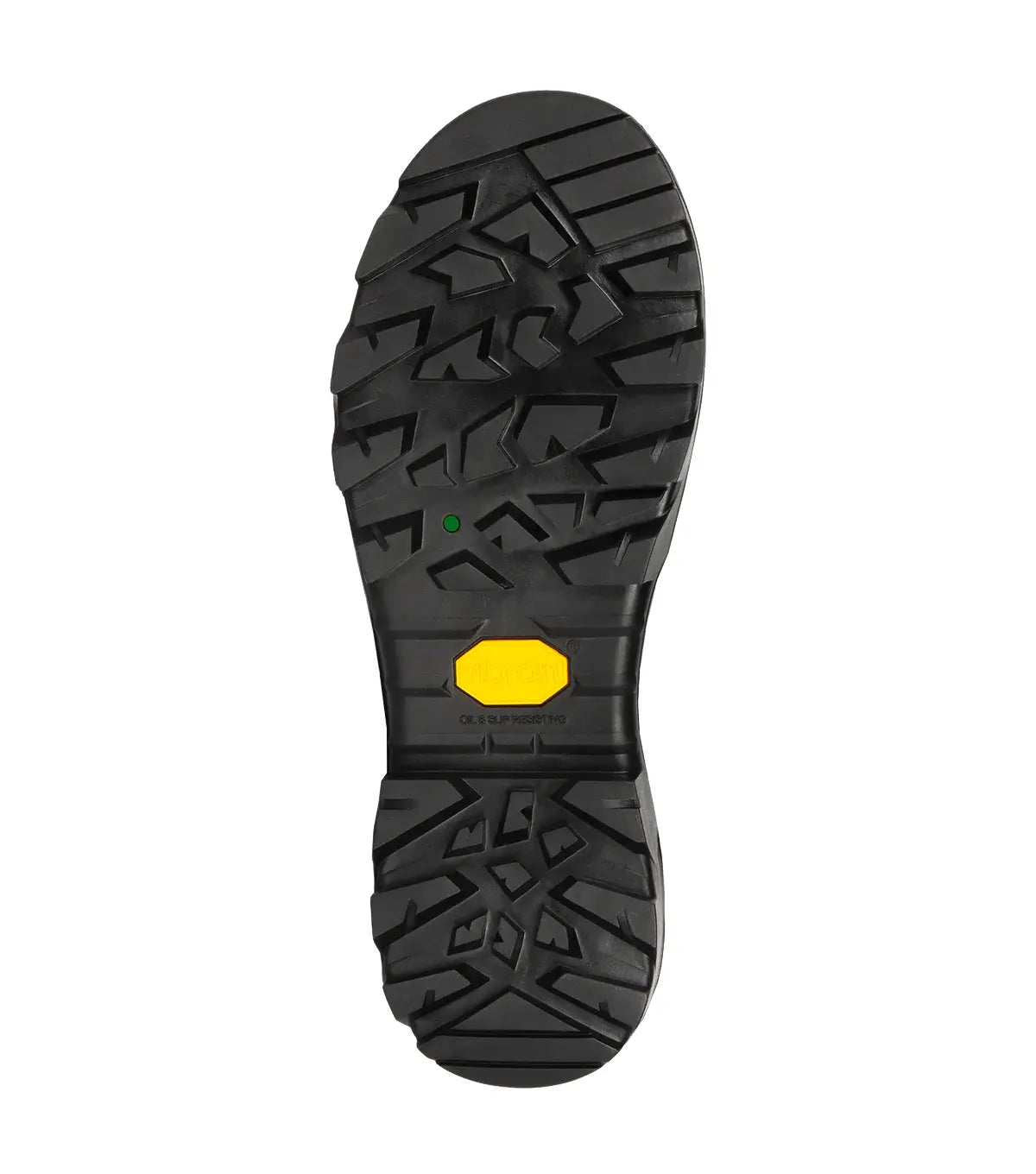 Vibram outsole tread on Metpro Flex black metguard leather work boot
