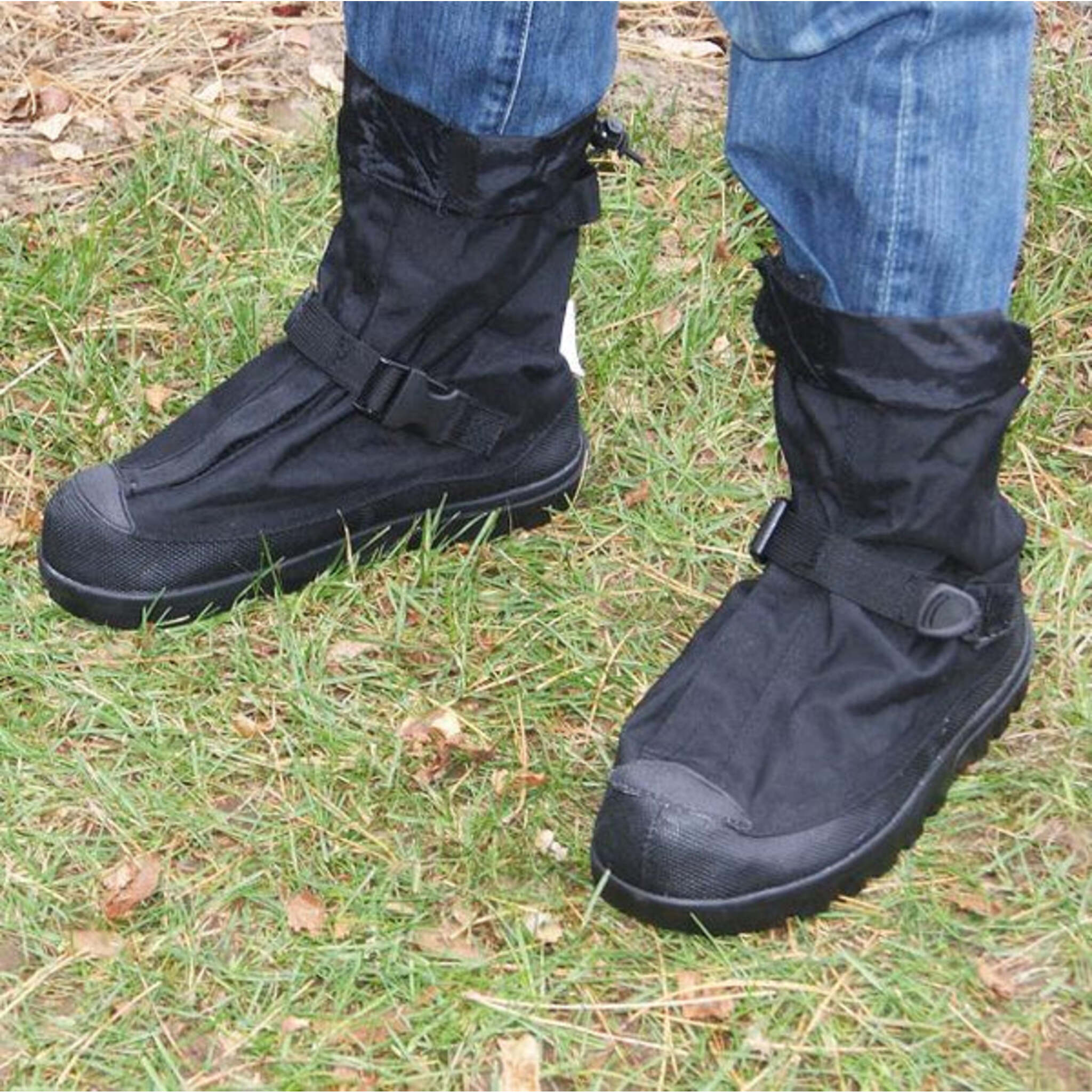 NEOS Voyager waterproof overshoes worn outdoors for cold weather work protection