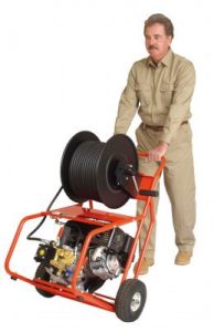General JM-2900-B Portable 13 HP Honda Engine Sewer Jetter Drain Cleaner Package with 200' Hose, Vibra-Pulse, Nozzle Set & Accessory Kit