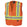 orange hi-vis safety vest with reflective tape and pockets