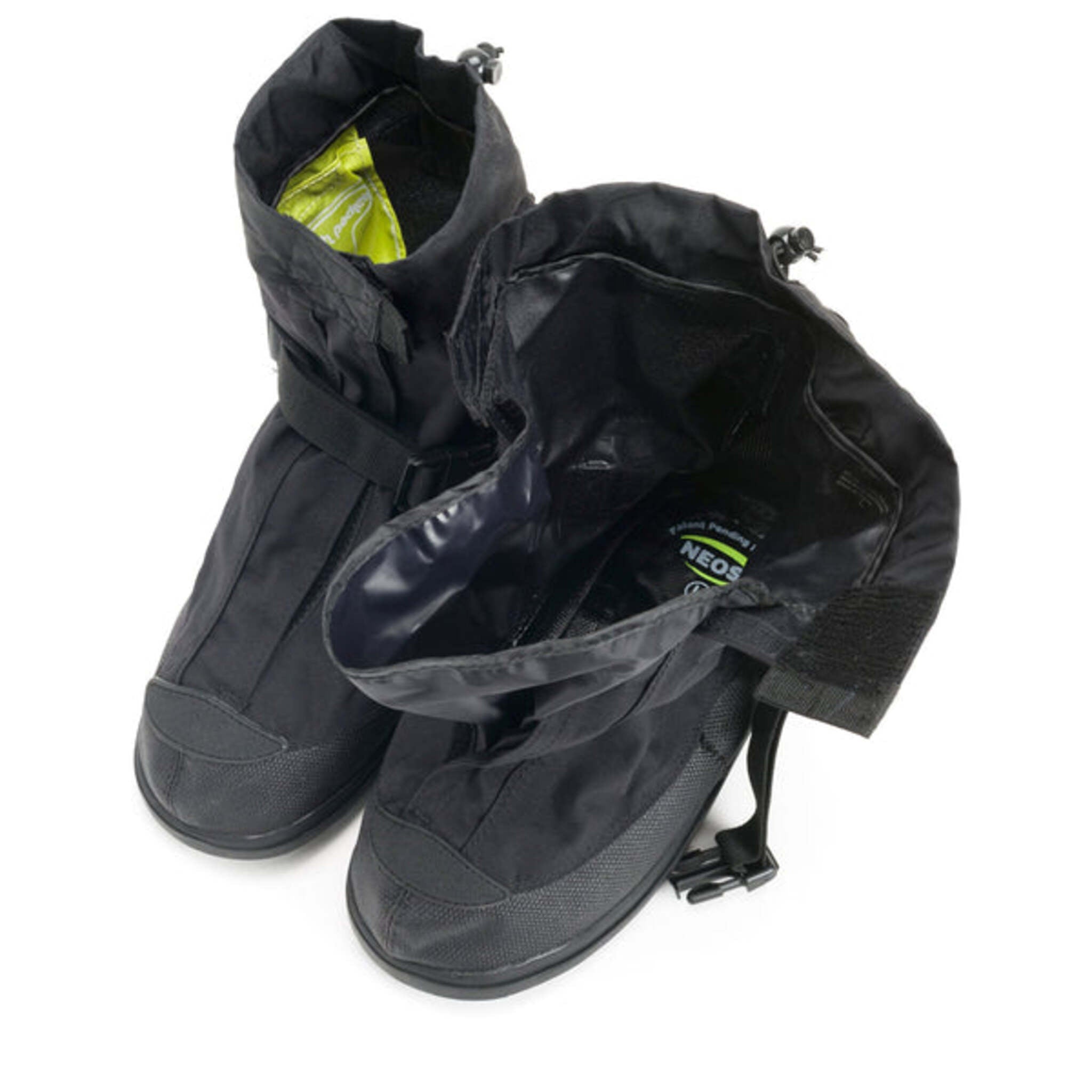 Pair of waterproof NEOS Glacier Trek overshoes with insulated winter interior