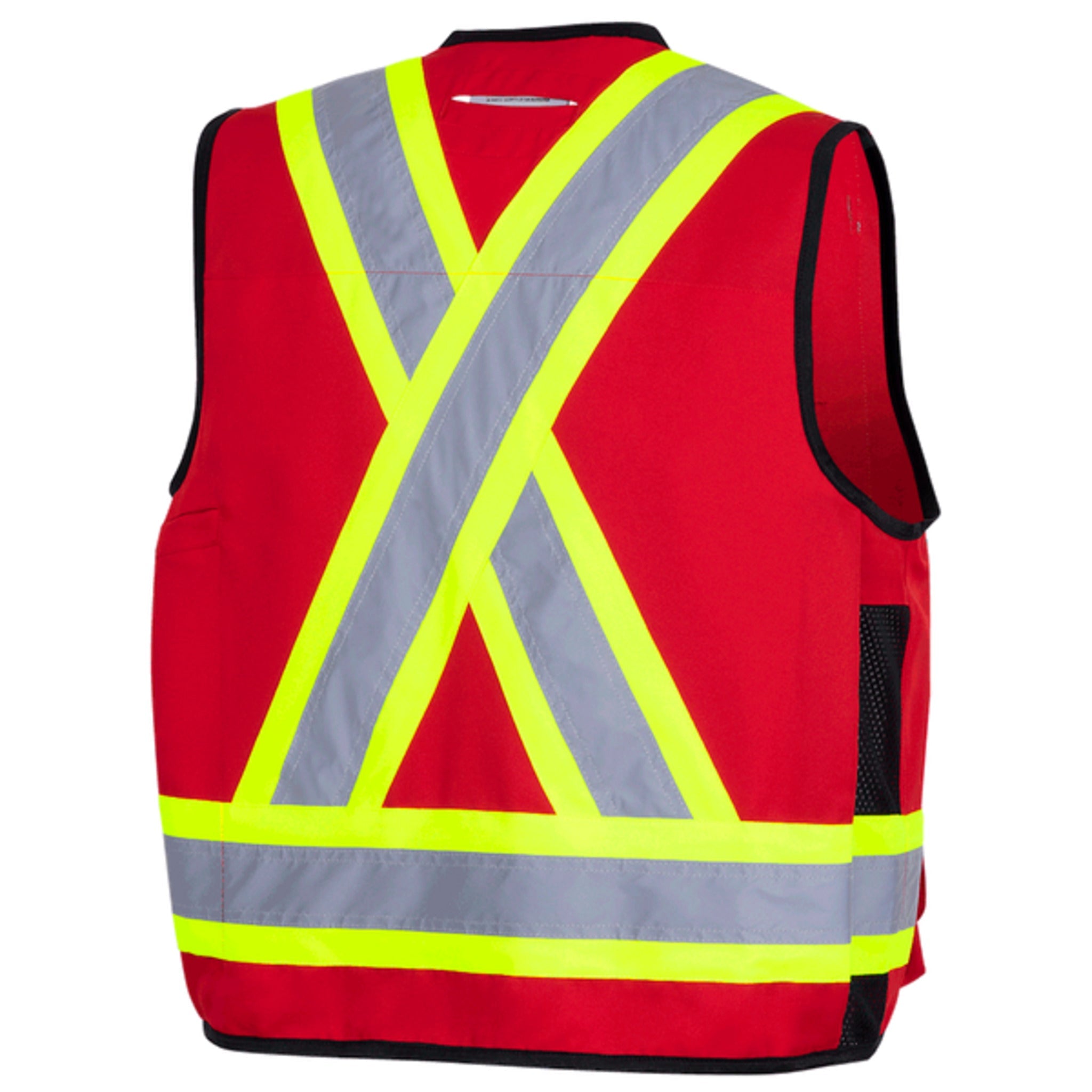 Pioneer Men's Hi Vis Safety Surveyor Vest | 150D Woven Twill Poly | CSA/ANSI Certified, StarTech Reflective, Multi-Pocket, Brass Closure (Models 6693, 6692, 6683, 6692N & 6692BK) | Sizes S–4XL - Items