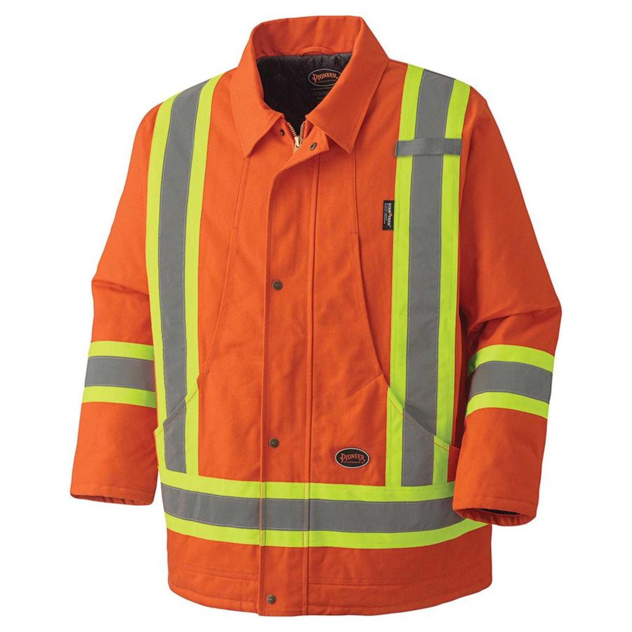 Pioneer men's orange hi vis insulated winter parka CSA