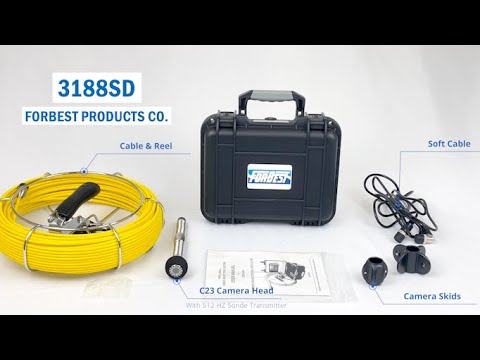 FORBEST Portable 65 ft. Color Sewer/Drain/Pipe Inspection Camera