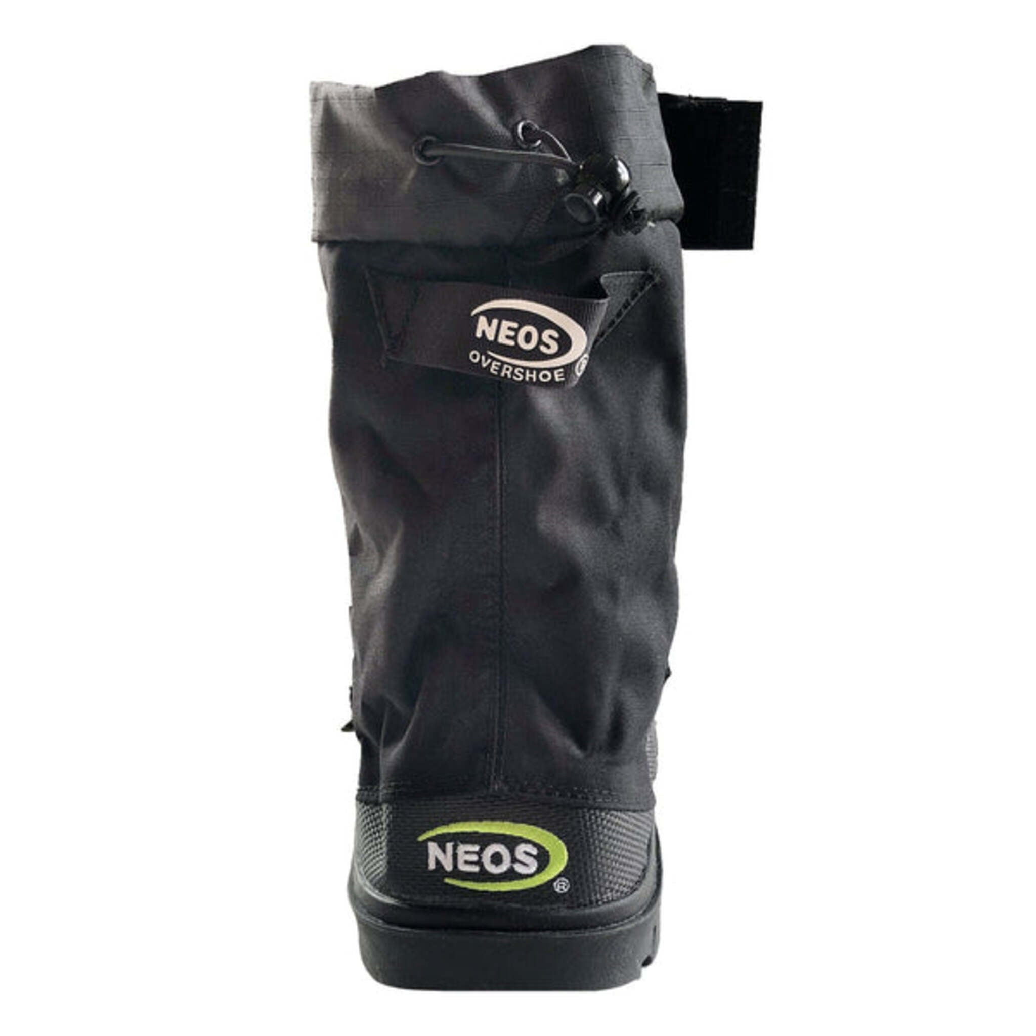 Rear view NEOS Voyager waterproof overshoes with rugged outdoor weather protection