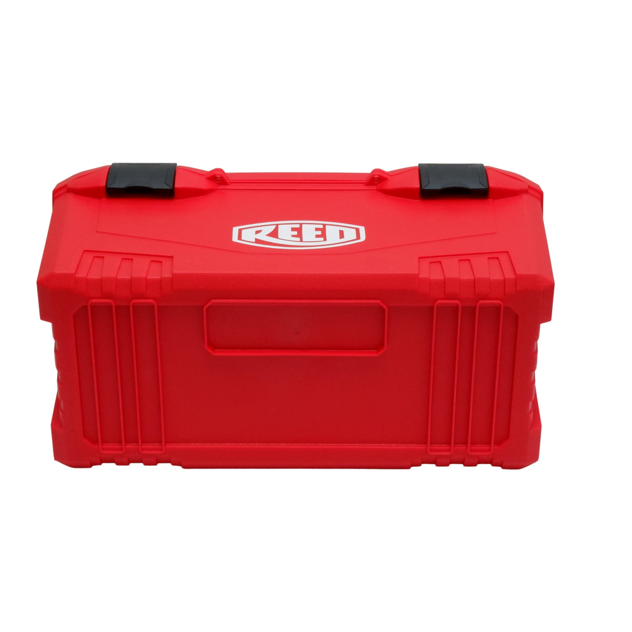 REED Bevel Boss carrying case closed for cordless pipe beveler storage