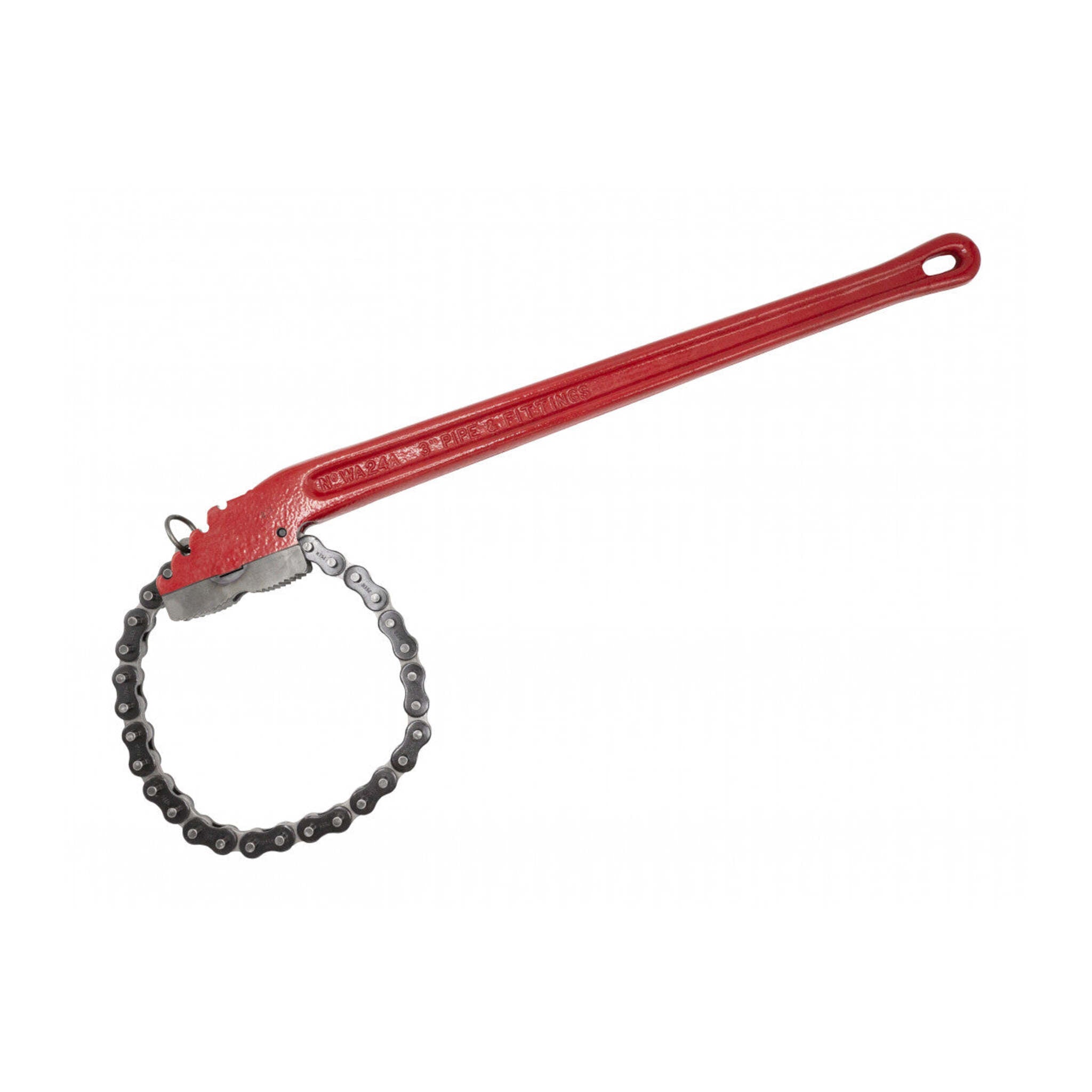 REED heavy duty chain wrench with extended handle for leverage