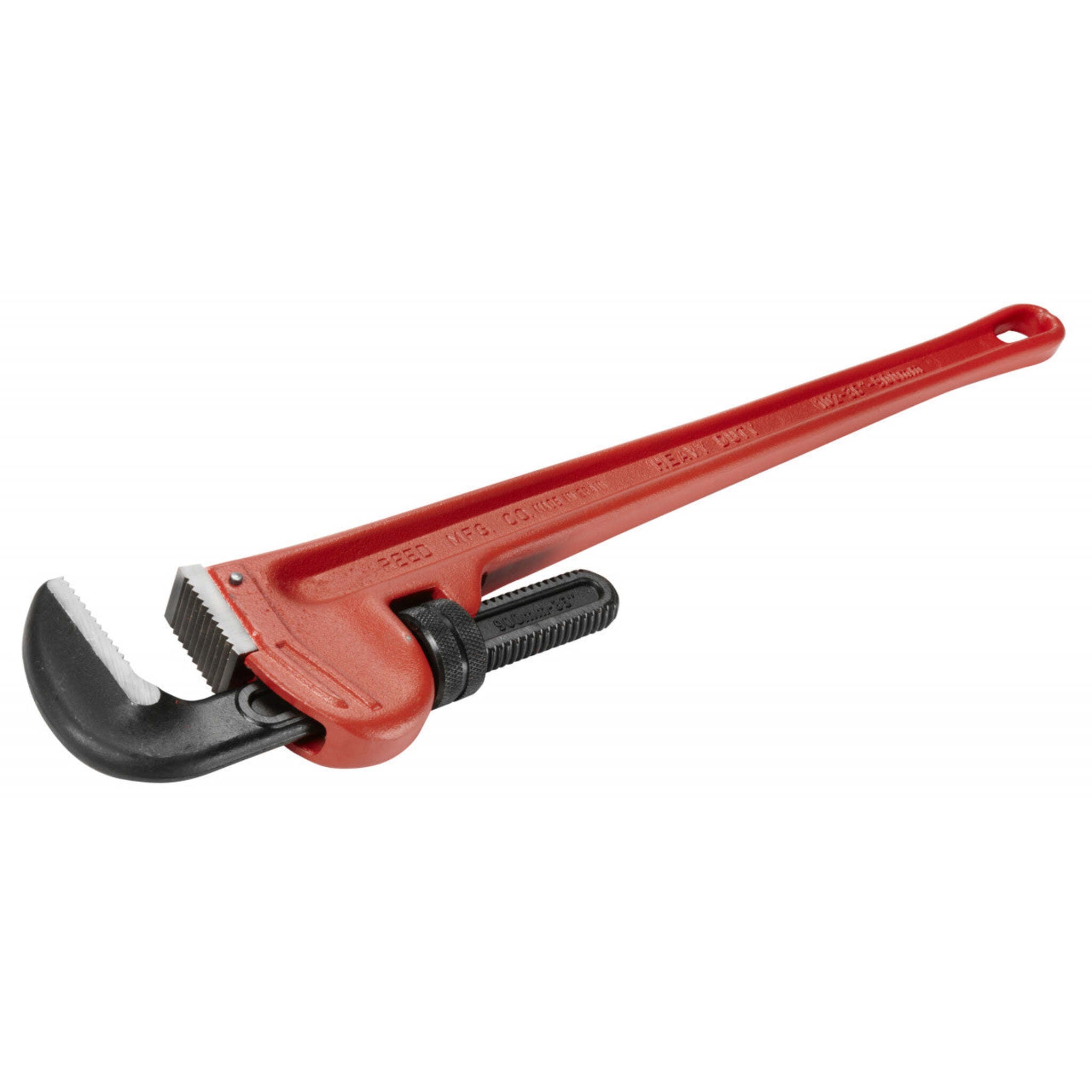 REED straight pipe wrench angled view