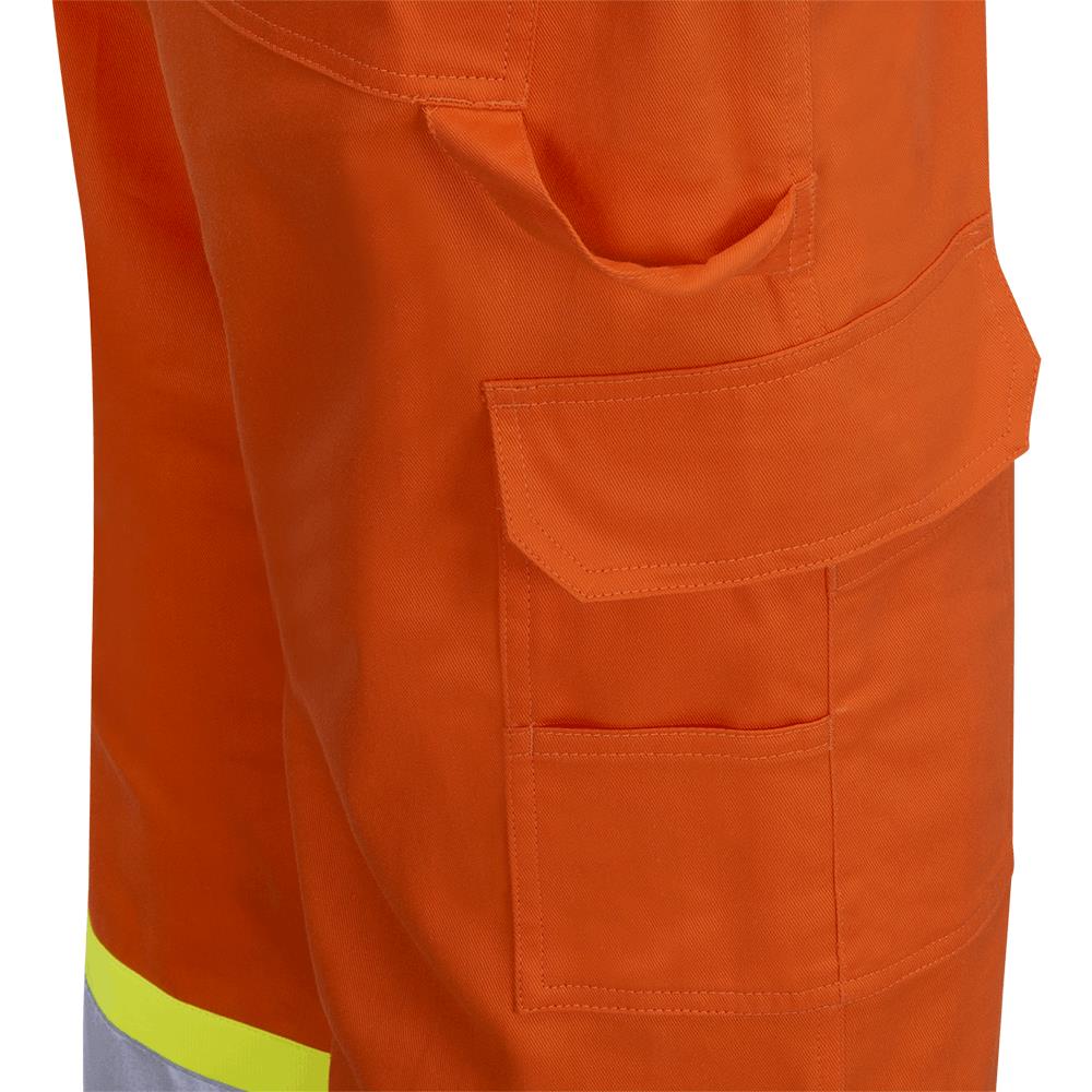 Pioneer Men's Cotton Twill Safety Cargo Pants - Hi-Vis, Durable Workwear, Multiple Pockets for Essentials, Comfortable & Breathable | Sizes 30-50