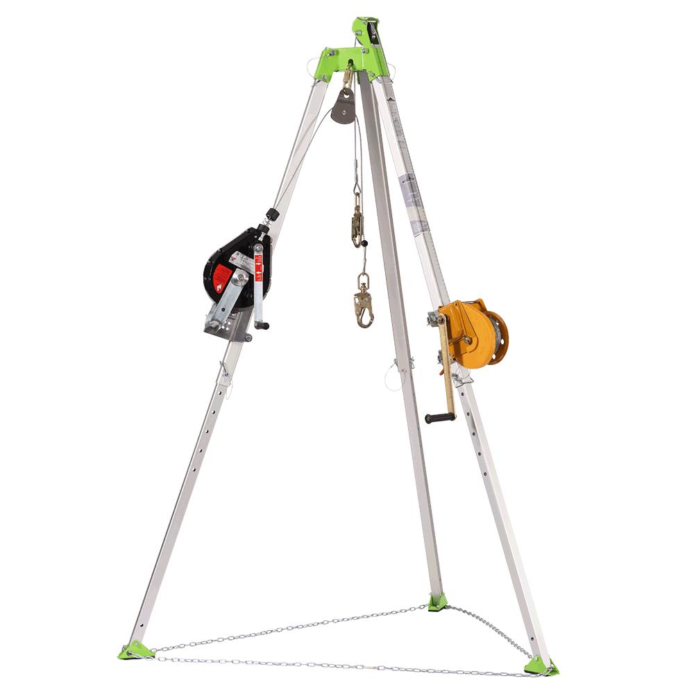 Peakworks CSK3-60 Confined Space Tripod Kit - Complete Set with Tripod, Self-Retracting Lifeline and Work Winch