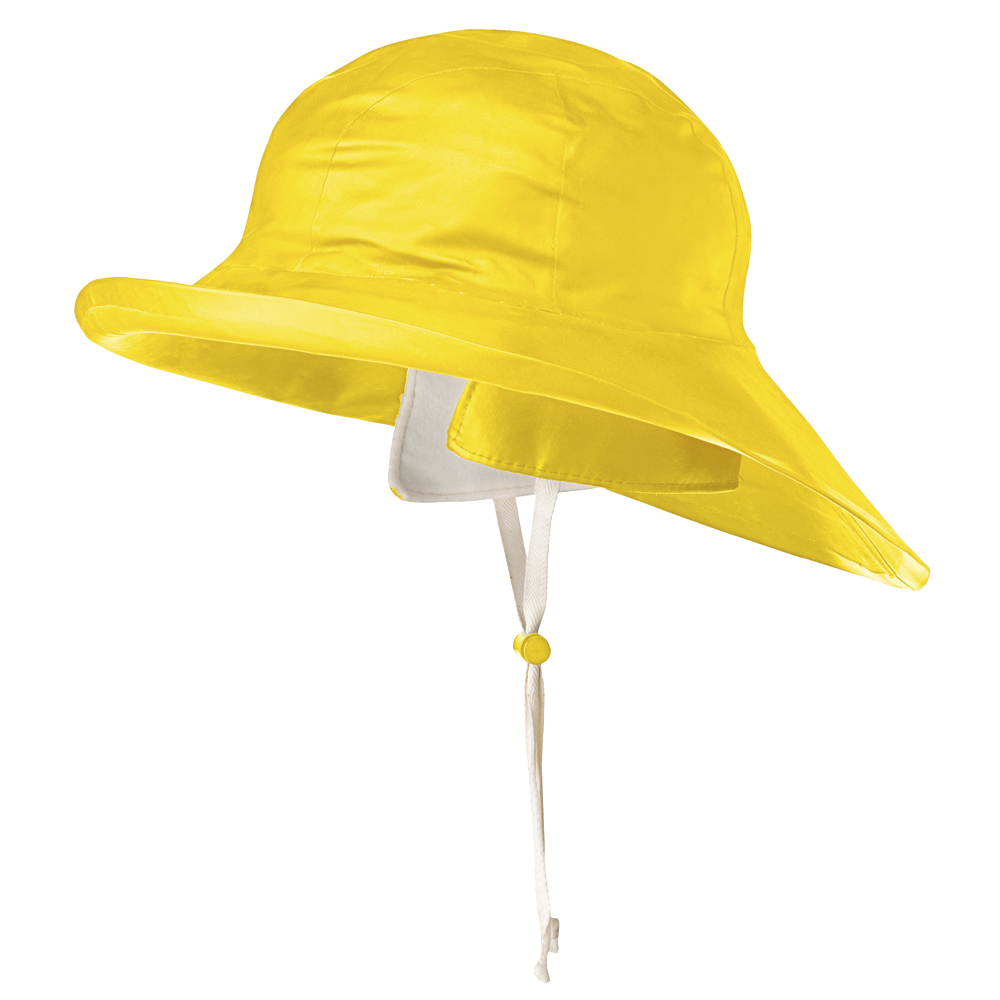 Pioneer Rain Hat Rubber Cotton Lined Dry King Offshore Traditional Sou'Wester Waterproof Yellow Sizes S-XL