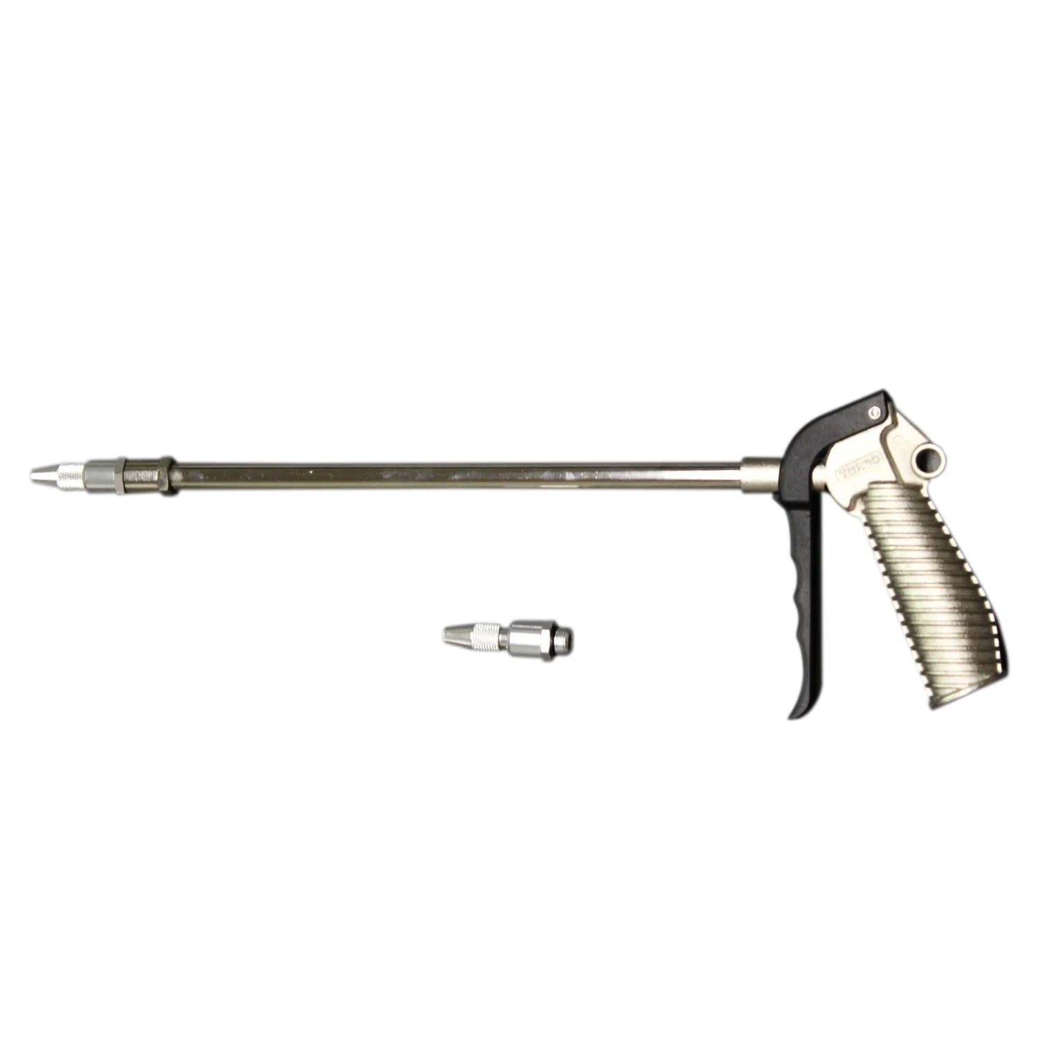 Milton Turbo Pistol Grip Blow Gun - 10" Extended Reach, Adjustable Nozzle, 40 CFM, 230 Max PSI, OSHA Safety Certified, Durable Aluminum Body, 3/8" NPT