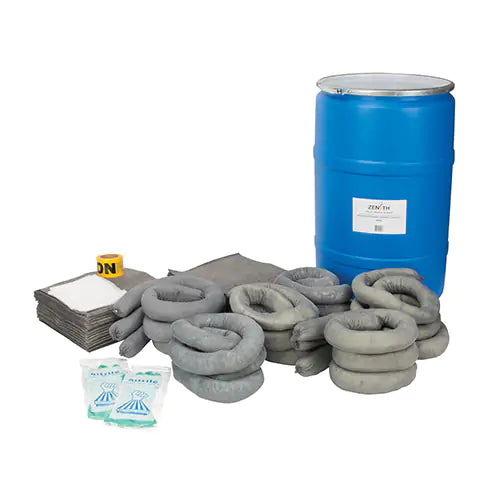 Zenith Universal Blue Poly Drum Spill Kit - 55 Gallon Absorbency