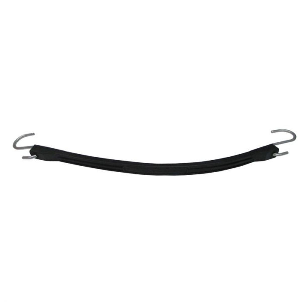 Black Snappi-Hookers EPDM rubber tarp strap tie down with rust-resistant steel S hooks
