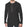 Close-up of Stanfield's 1328 heritage heavy weight wool henley in black showing the 3-button placket