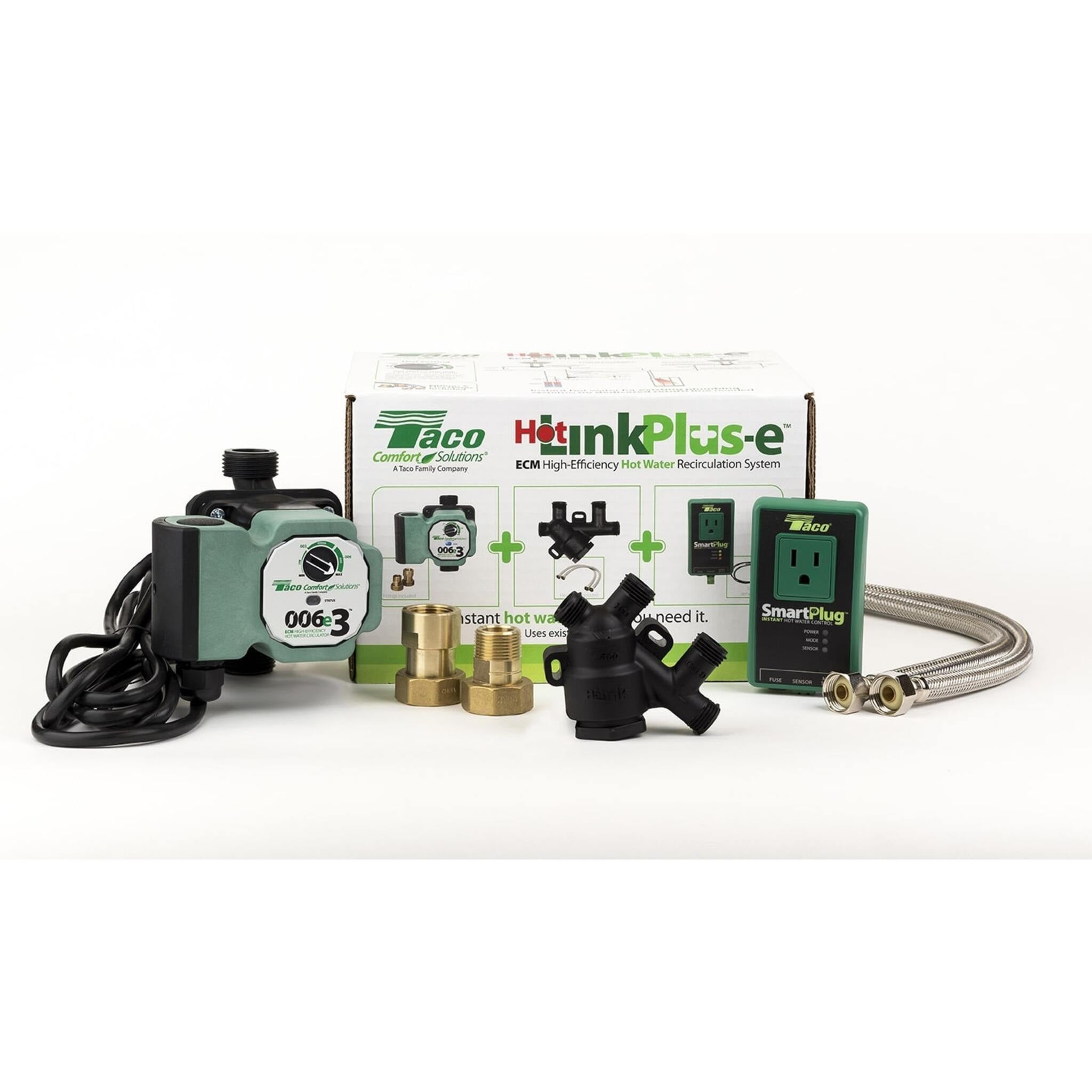 Taco Hot-LinkPlus-e ECM recirculation system complete kit with pump and accessories