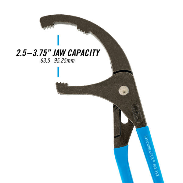 ChannelLock 212 Oil Filter/PVC Pipe Fitting Pliers
