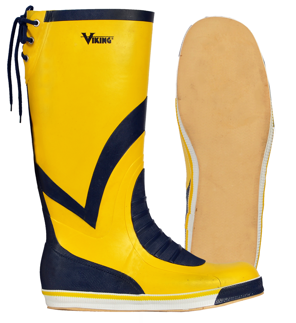 Viking® Mariner VW26 16” SBR Blended NR Rubber Boots – Slip-Resistant, Durable, Polyester Lining, Orthopedic Insole, Unisex Fit for Boating & Dock Work