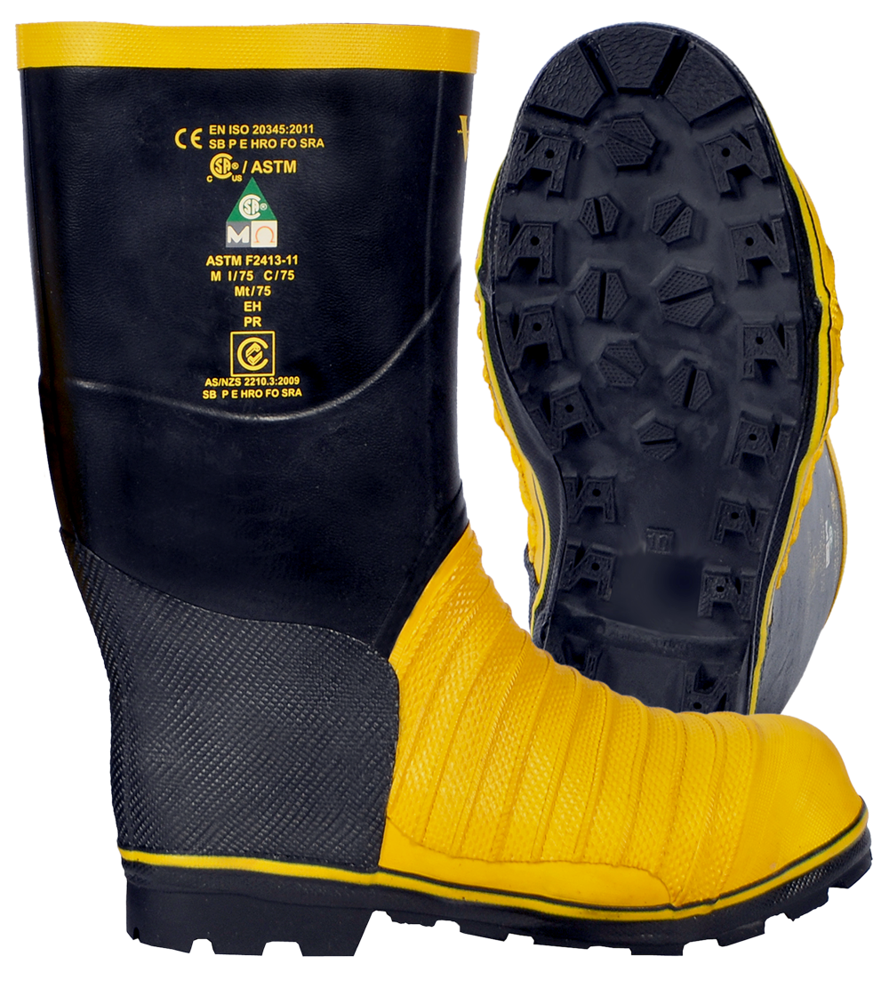 Viking® Miner 49er Boots - 14" Tall, Steel Toe, Metatarsal Protection, Chemical & Slip-Resistant, Ideal for Mining, Excavation, Construction Safety