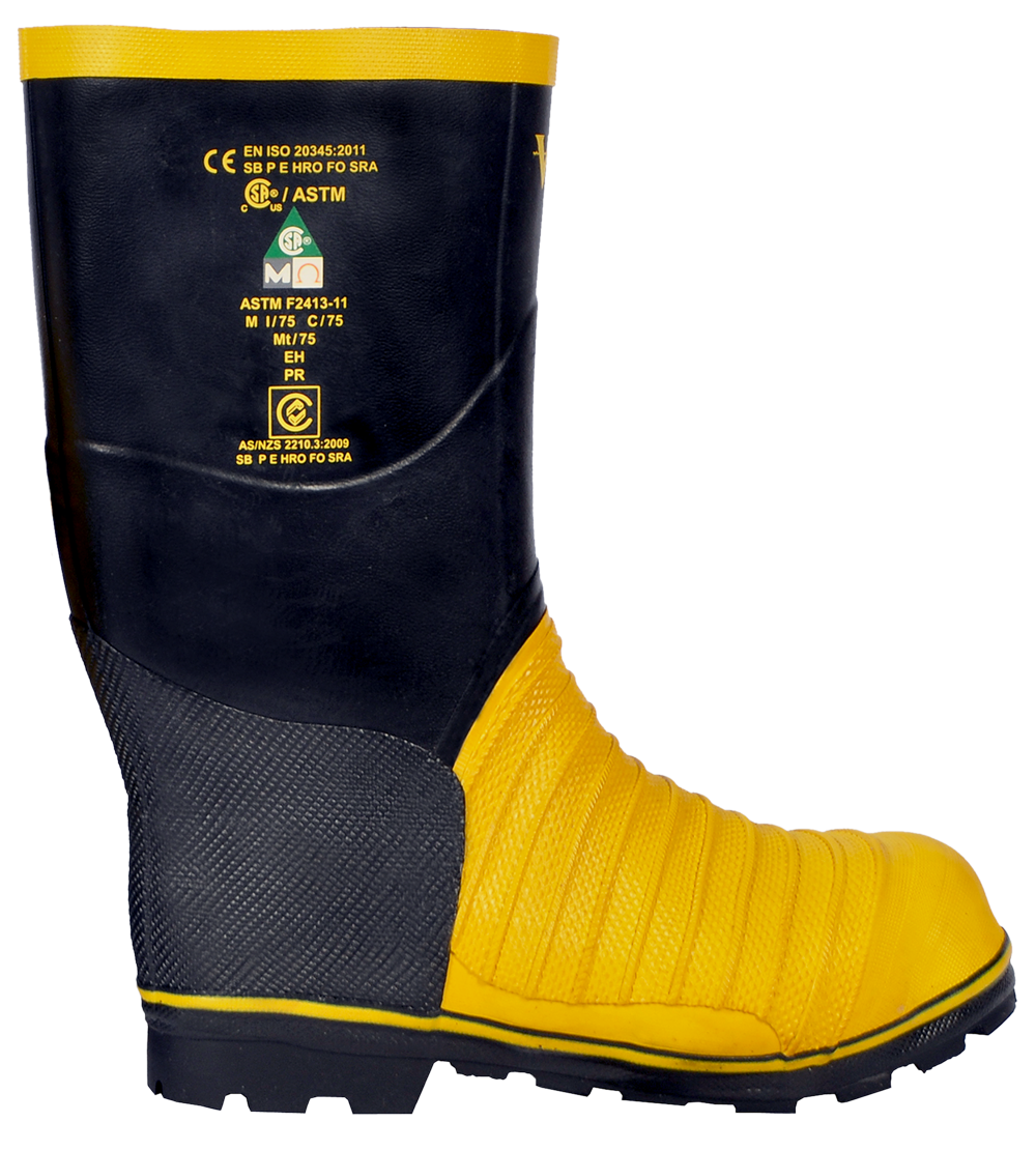 Viking® Miner 49er Boots - 14" Tall, Steel Toe, Metatarsal Protection, Chemical & Slip-Resistant, Ideal for Mining, Excavation, Construction Safety