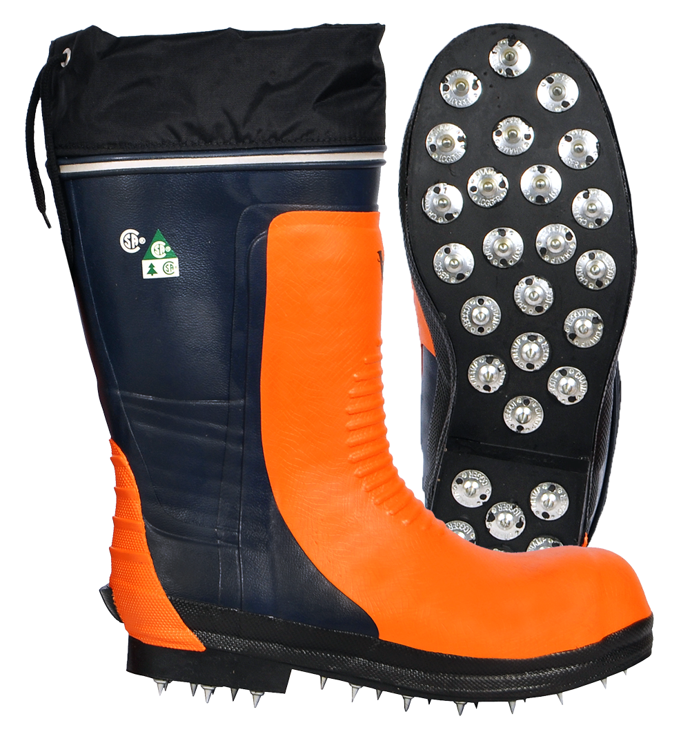 Viking® VW59-1 Bushwhacker Boots with Spiked Sole - Ultimate Chainsaw Protection Class 3, Steel Toe, Chemical-Resistant, Air-Cushioned for Forestry