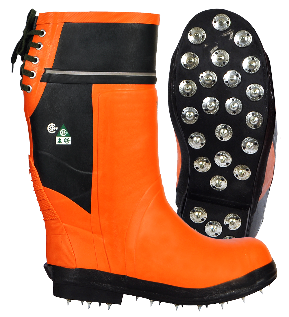 Viking® VW69-1 Timberwolf Boots with Spiked Sole - Chainsaw Cut Protection Class 3, Steel Toe, Caulked Sole, Chemical & Oil Resistant, High Impact, Flexible, Reflective for Arborists & Forestry